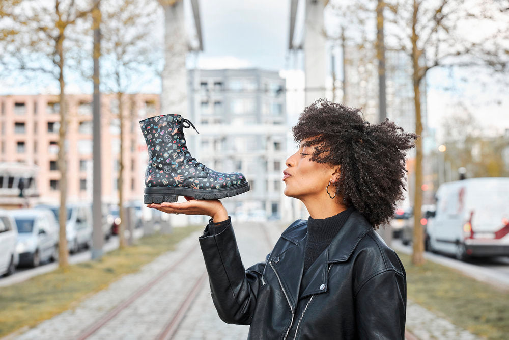 Rieker Z9120-90 Black Comic Multi Boots