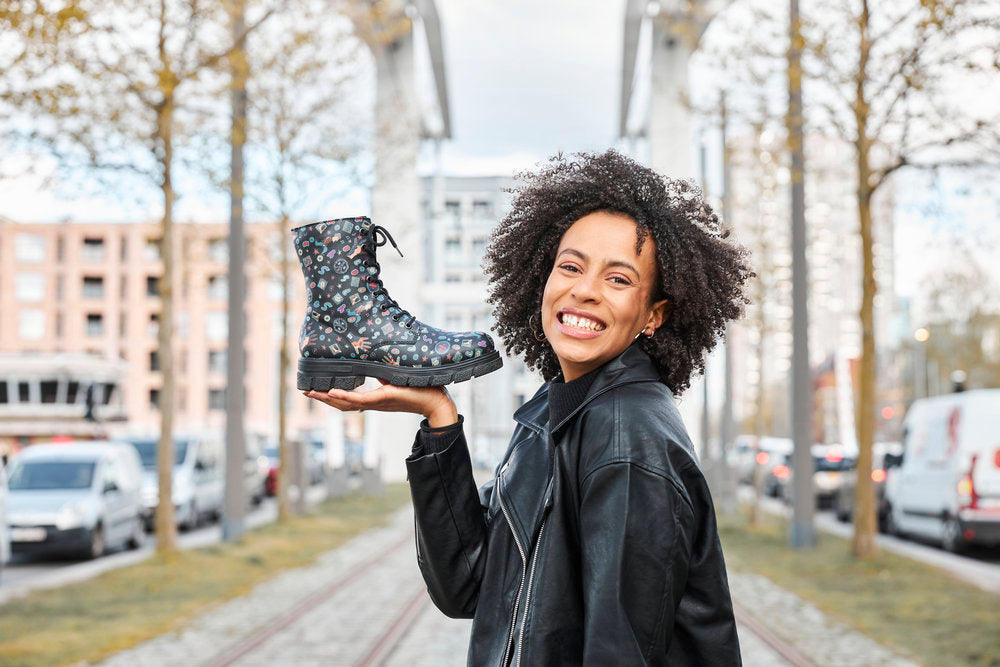 Rieker Z9120-90 Black Comic Multi Boots