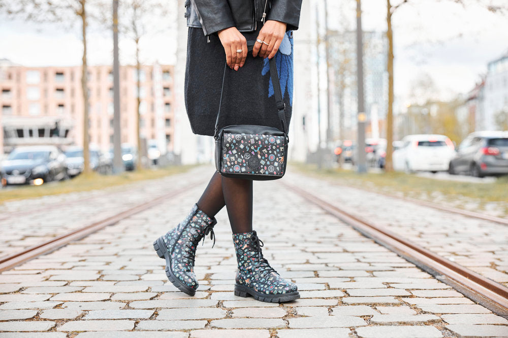 Rieker Z9120-90 Black Comic Multi Boots