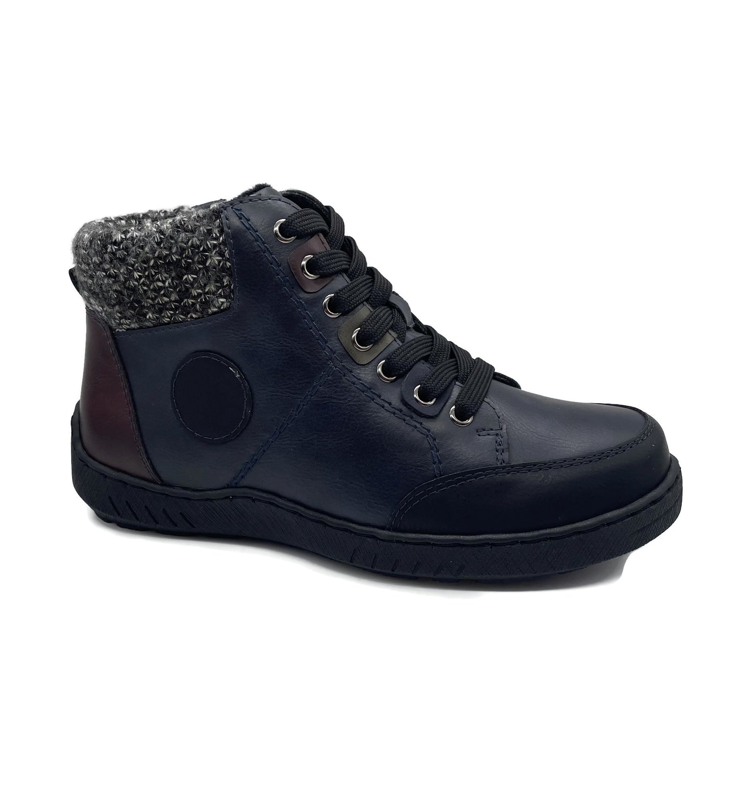 Gordonjack Rosa Navy Multi Laced Boots