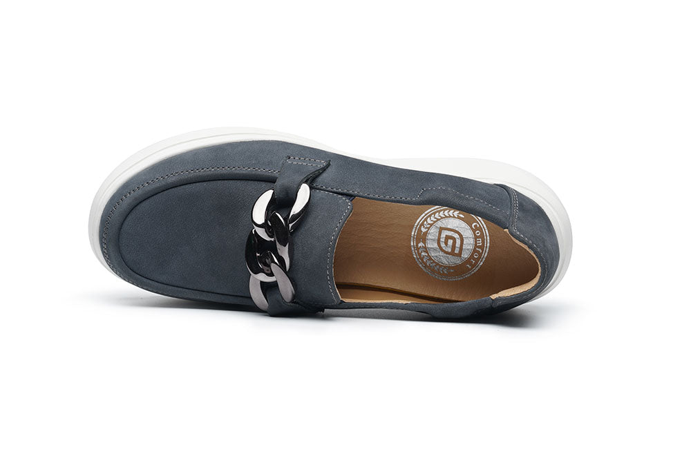 G Comfort S-2722 J Jeans Ultra Light Softnubuck Moccasins