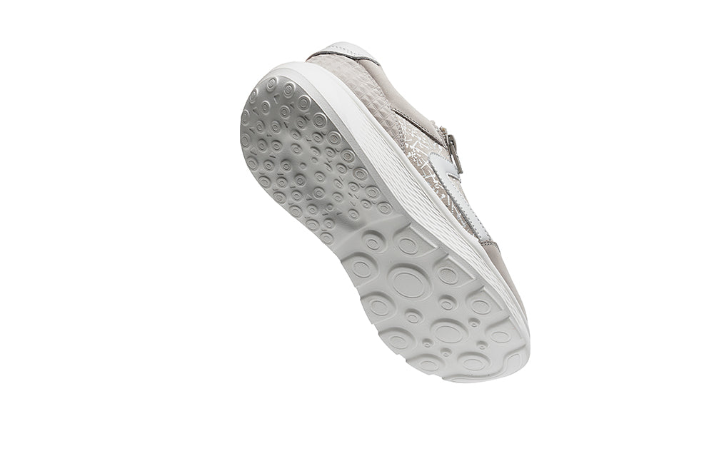 G Comfort S-2729 Grey & Silver Combi Sneakers with Zip
