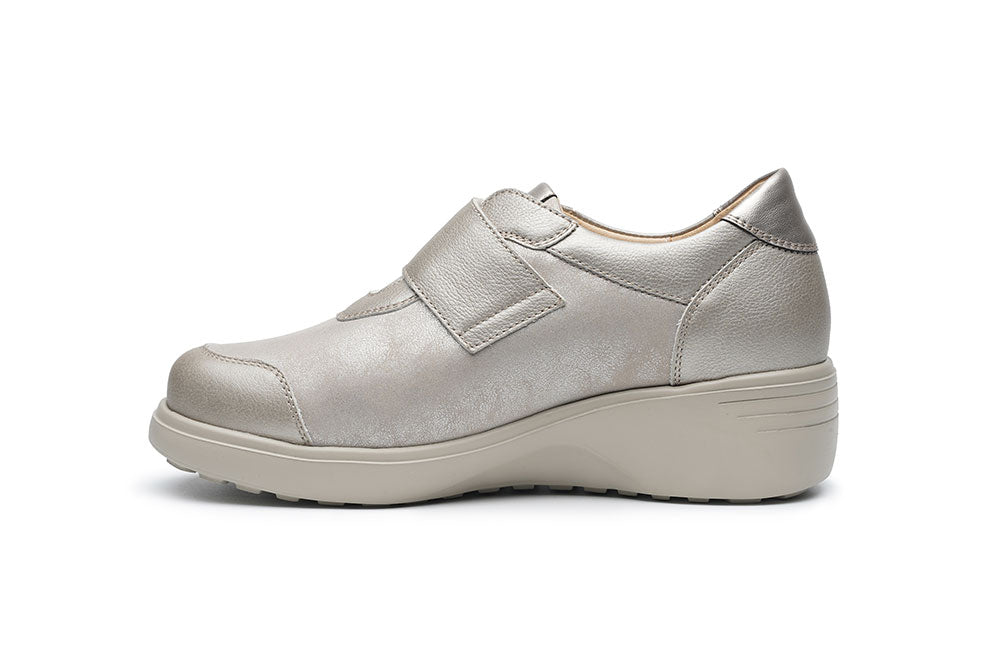 G Comfort S-5254 PP Beige Pearl Ultra Light Extra Wide Velcro Shoes