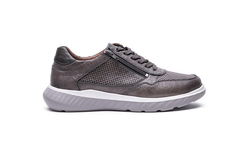 G Comfort S-8152 Grey Ultra Light Sneakers with Zip