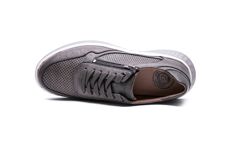 G Comfort S-8152 Grey Ultra Light Sneakers with Zip