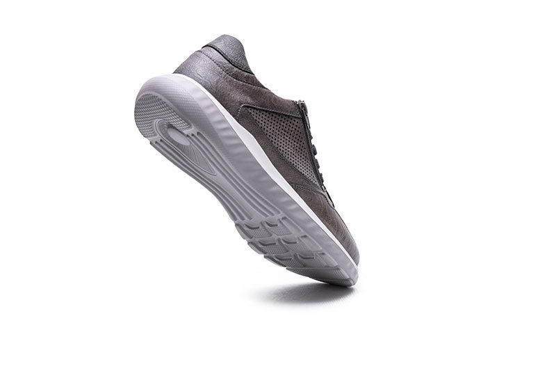 G Comfort S-8152 Grey Ultra Light Sneakers with Zip