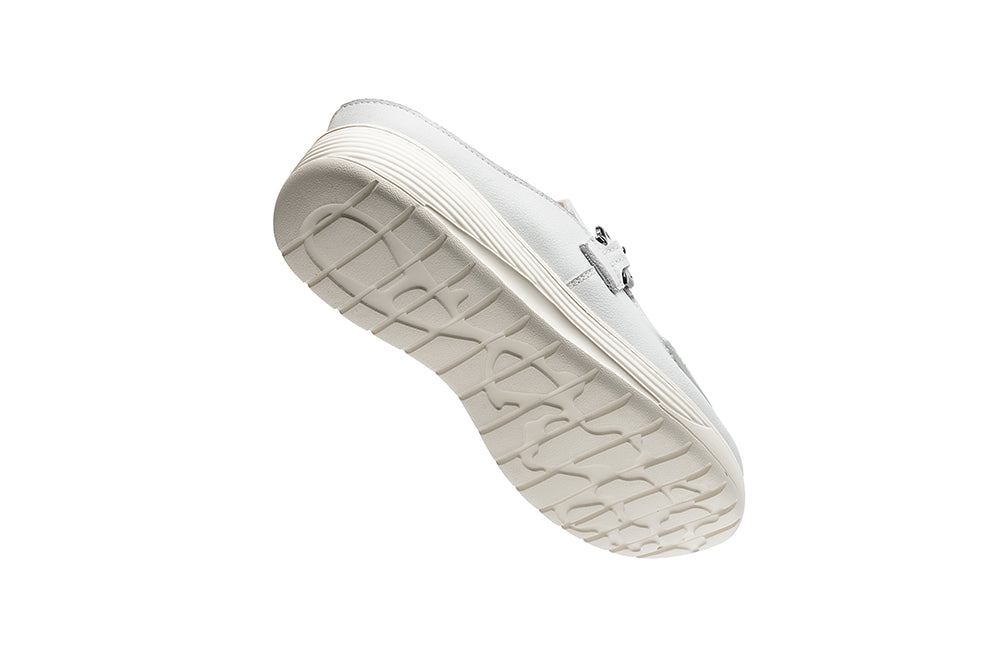 G Comfort S-8621 White Slip On Mules