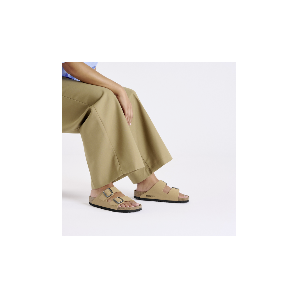 Birkenstock 1029151 Arizona Birko-Flor Birkibuc Latte Cream/Caramel Sandals