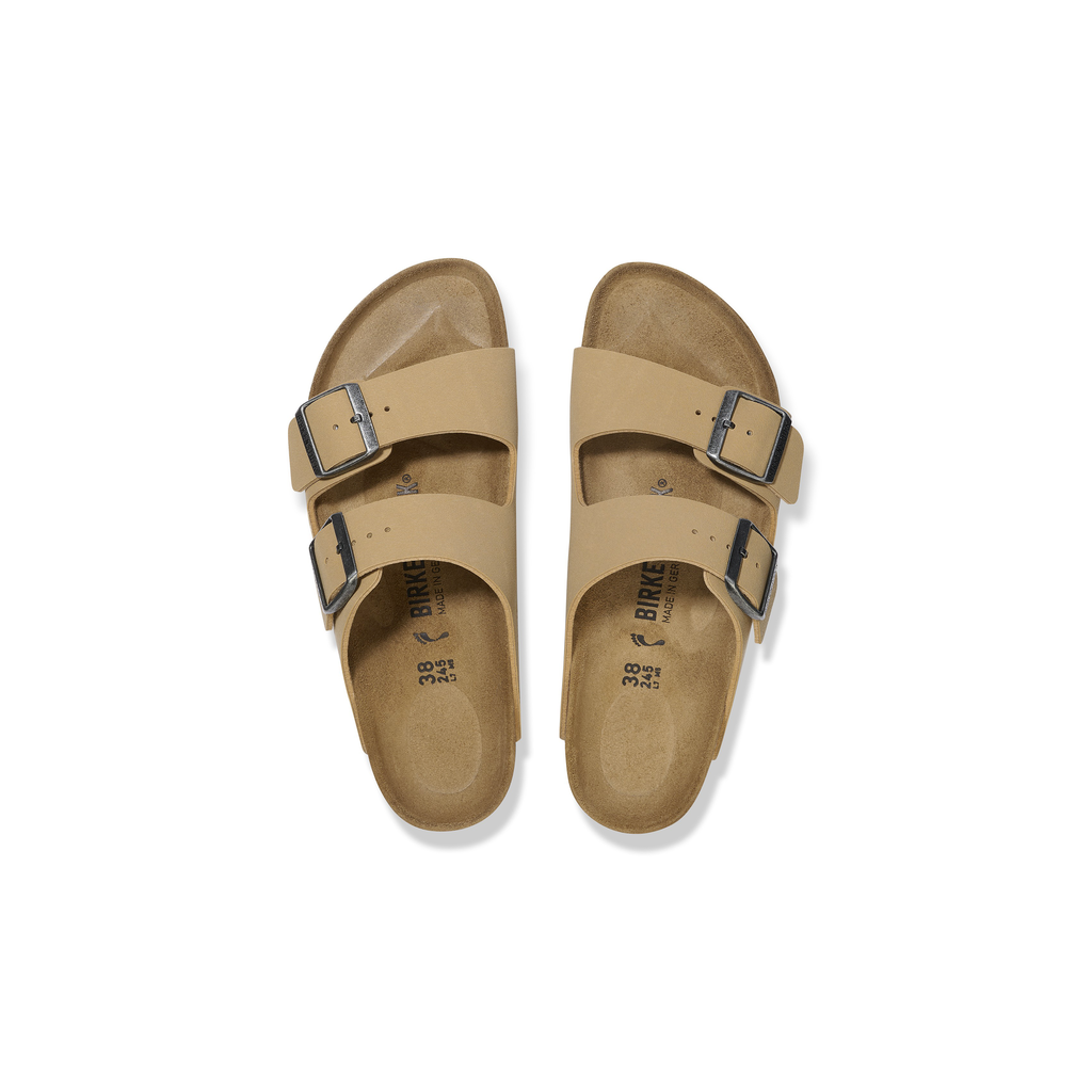 Birkenstock 1029151 Arizona Birko-Flor Birkibuc Latte Cream/Caramel Sandals