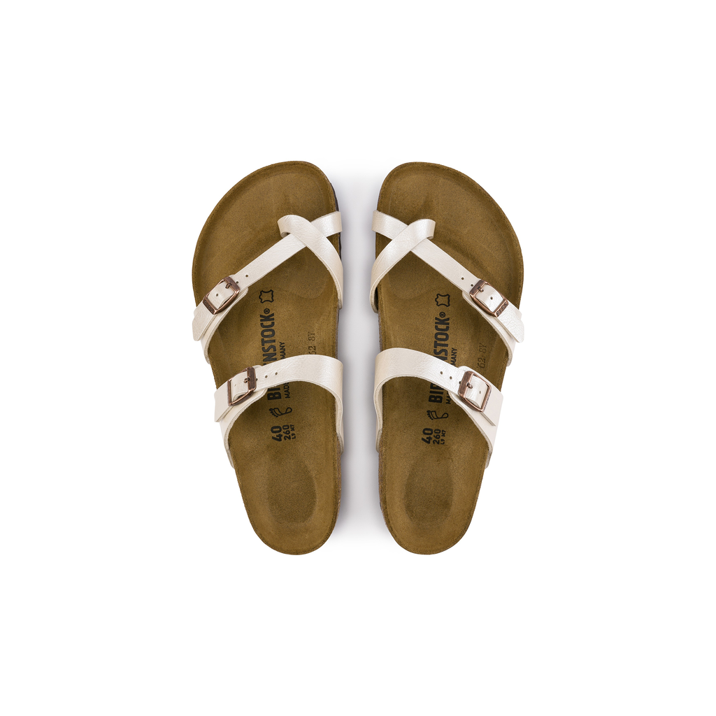 Birkenstock 0071661/71661 Mayari Graceful Pearl White Double Strap Sandals
