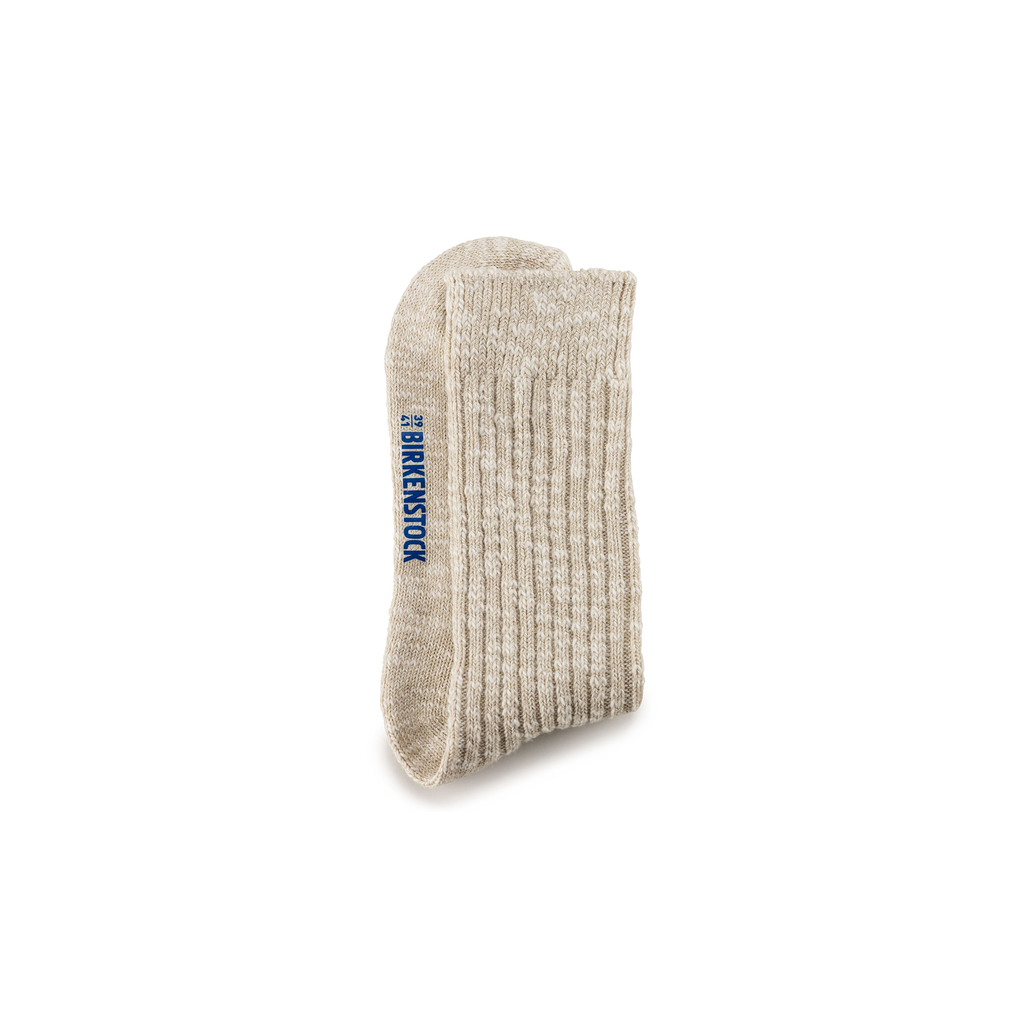 Birkenstock 1008061 Cotton Slub Men Cotton/Polyamid/Elastane Beige/White Socks