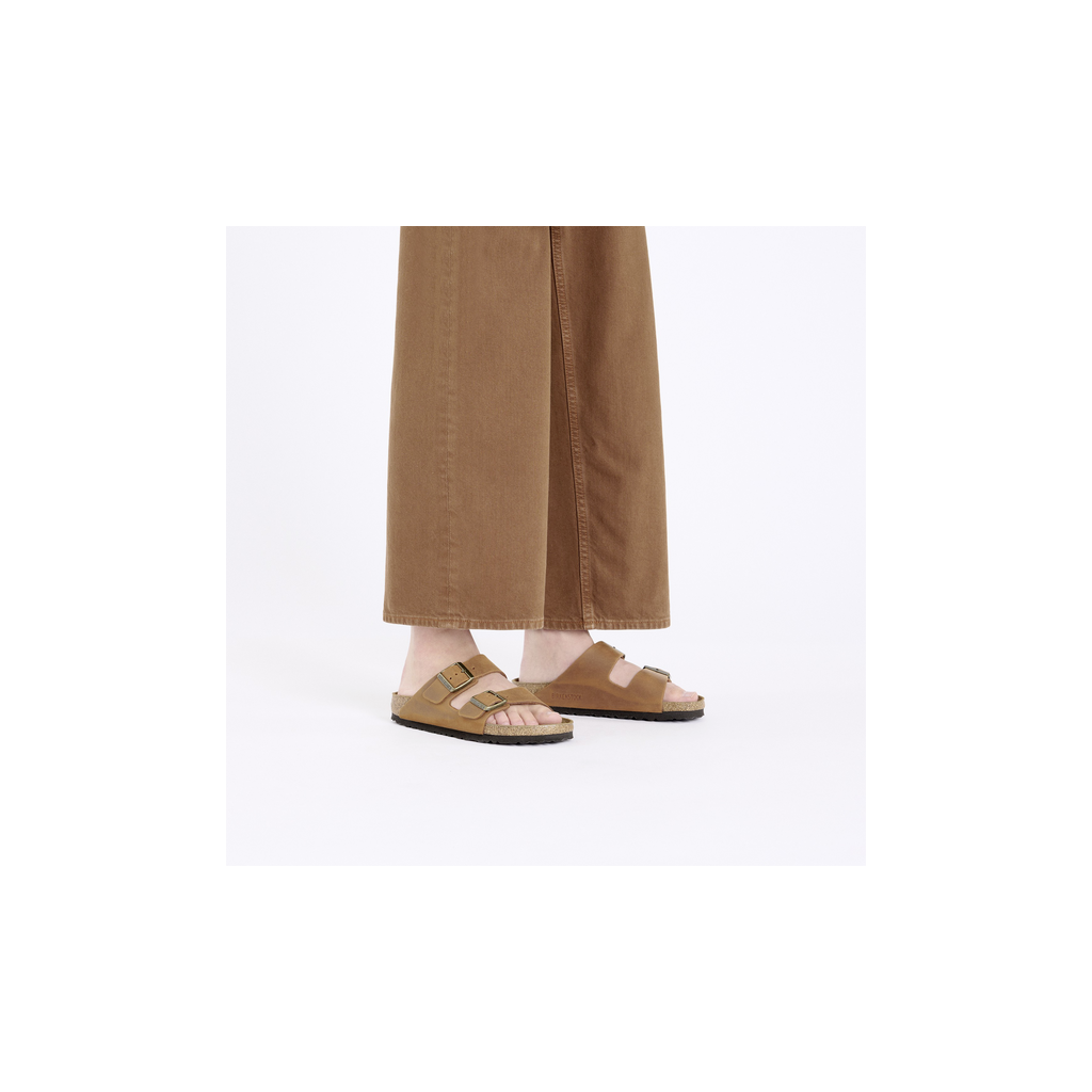 Birkenstock 1028401 Arizona Cognac Tan Natural Leather Oiled Sandals