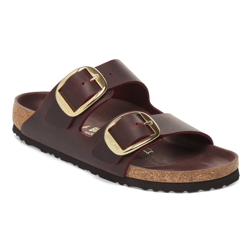 Birkenstock 1027988 Arizona Big Buckle Oiled Leather Zinfandel Sandals