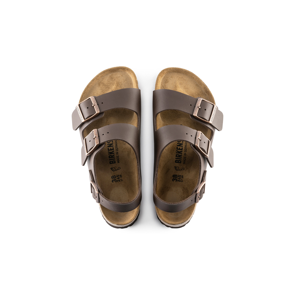 Birkenstock 34701 Milano Dark Brown Birko Flor Sandals