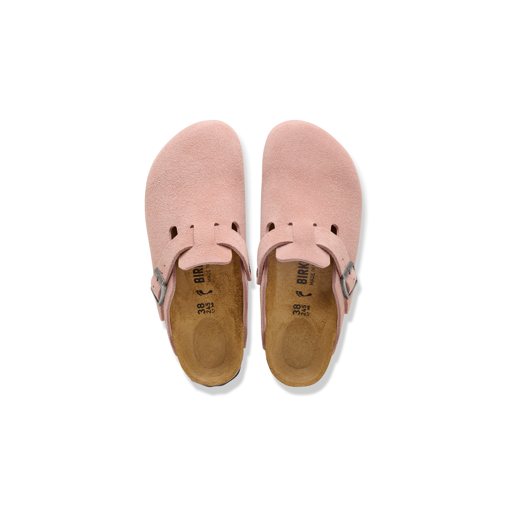 Birkenstock 1031635 Boston Pink Clay Suede Leather Clogs