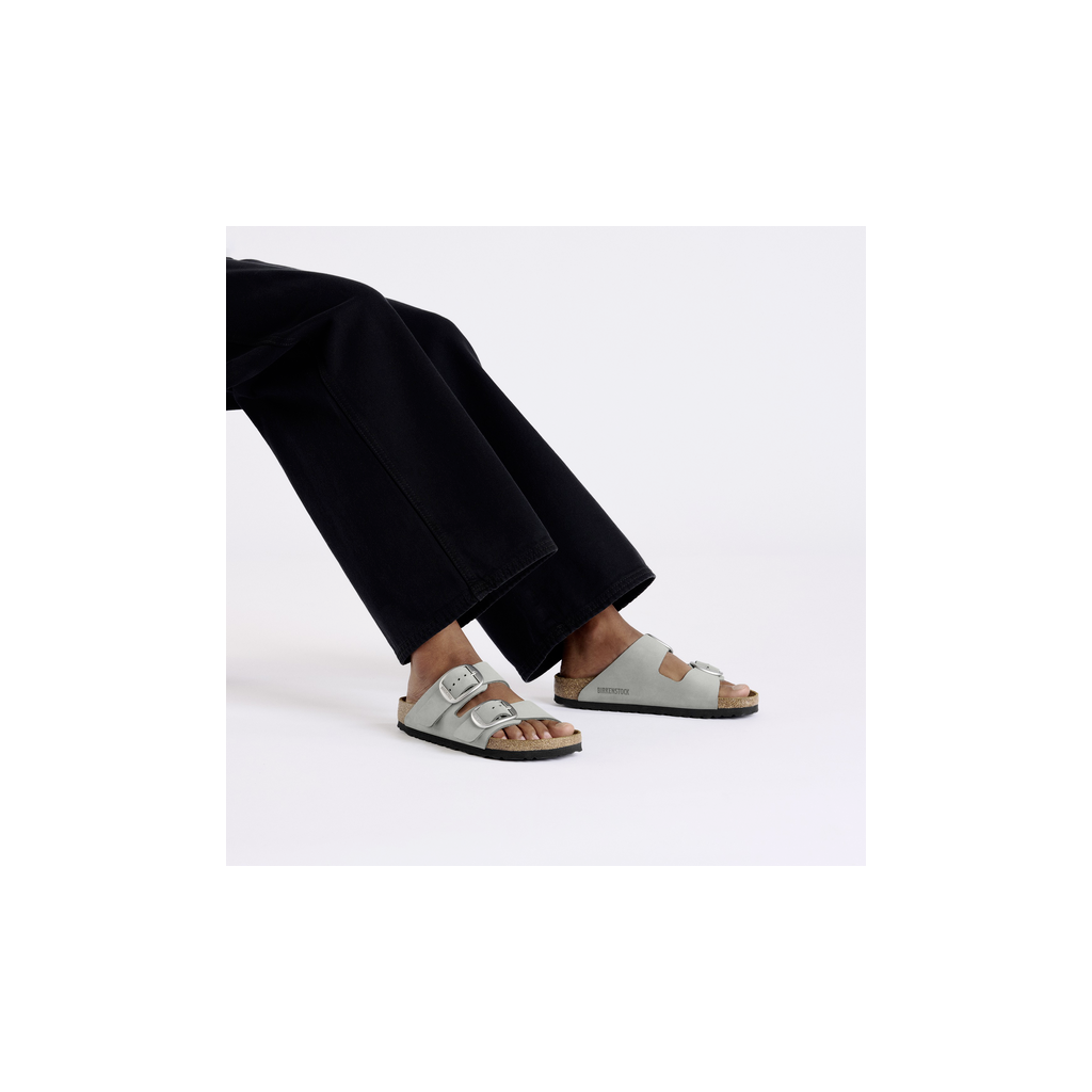 Birkenstock 1029311 Arizona Pure Sage Big Buckle Nubuk Leather Sandals