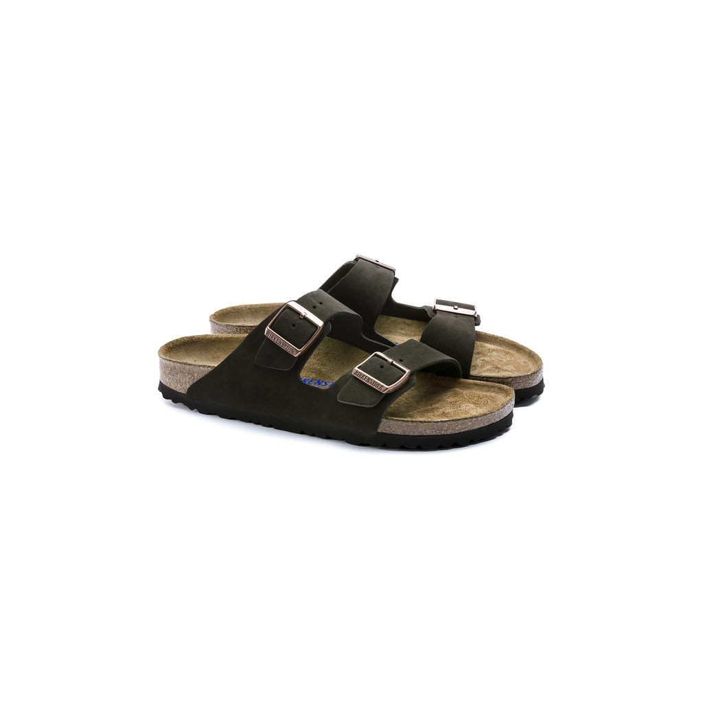 Birkenstock 0951313 Arizona Soft Footbed Mocca Suede Leather Mocha Brown Sandals