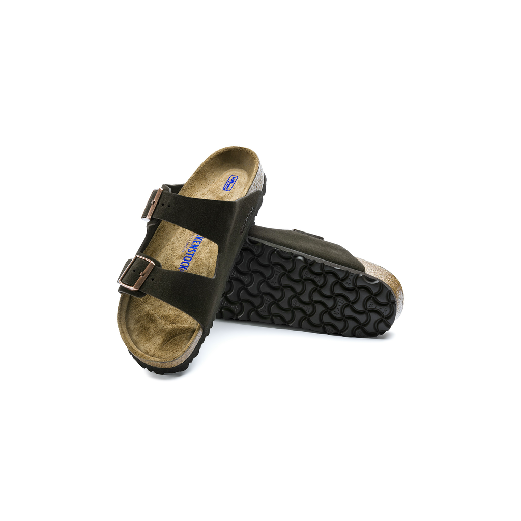 Birkenstock 0951313 Arizona Soft Footbed Mocca Suede Leather Mocha Brown Sandals