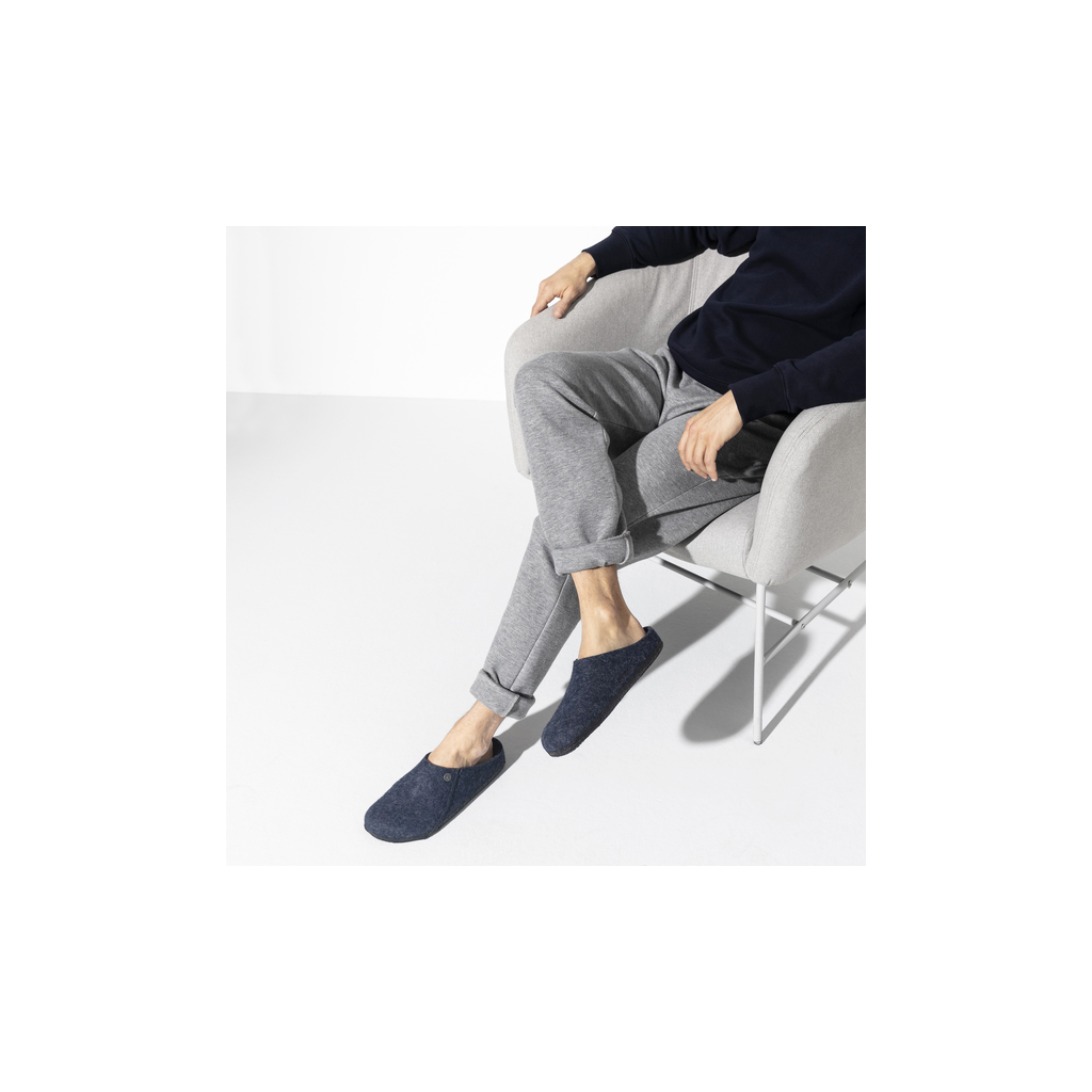 Birkenstock 1017523 Zermatt Felt Dark Blue Slippers