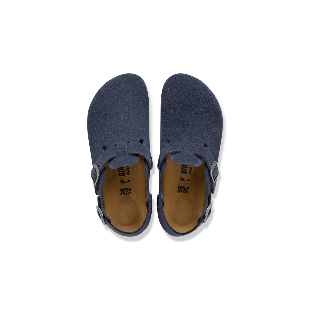 Birkenstock 1030668 Tokio Suede Leather New Navy Clogs with Strap Sizes 43-46