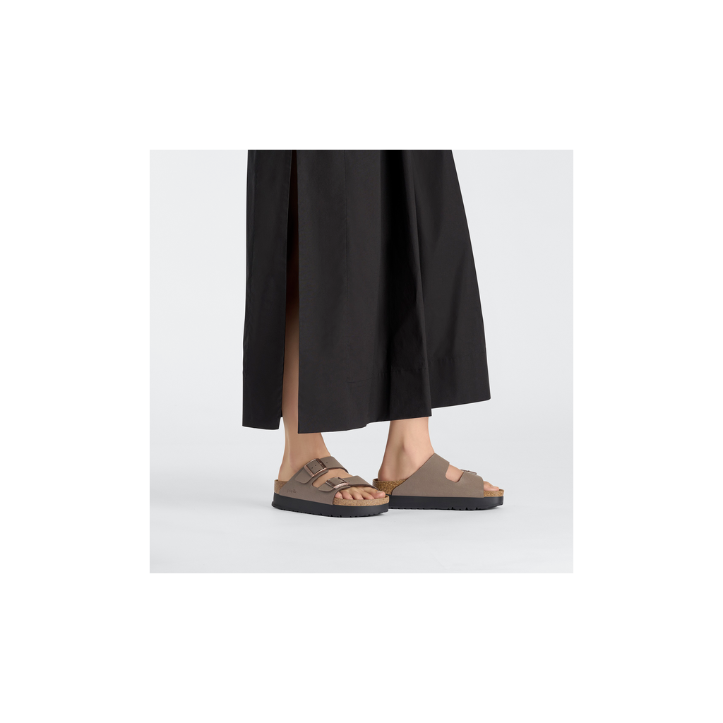 Birkenstock 1027417 Arizona Papillio Mocca Flex Platform Birko-Flor Sandals