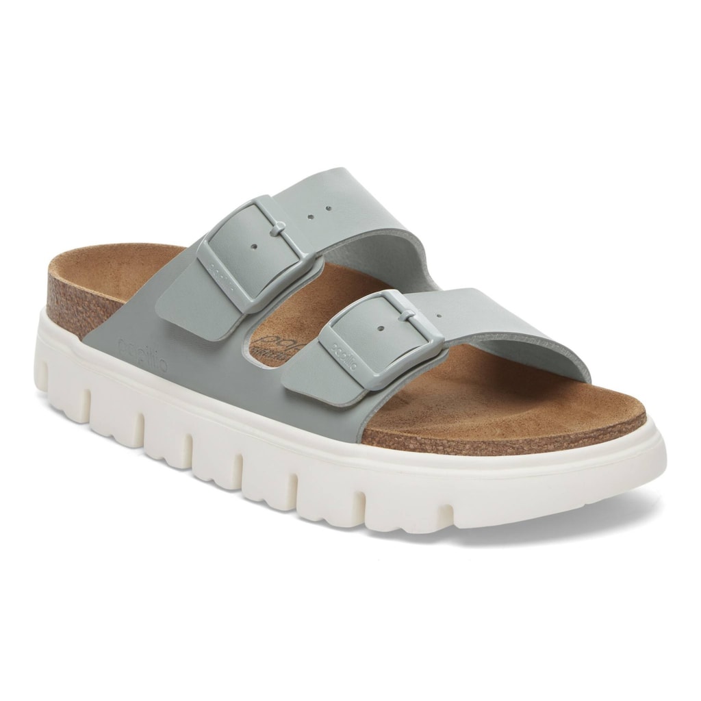 Birkenstock 1029093 Arizona Papillio Pure Sage Chunky Birko-Flor Sandals