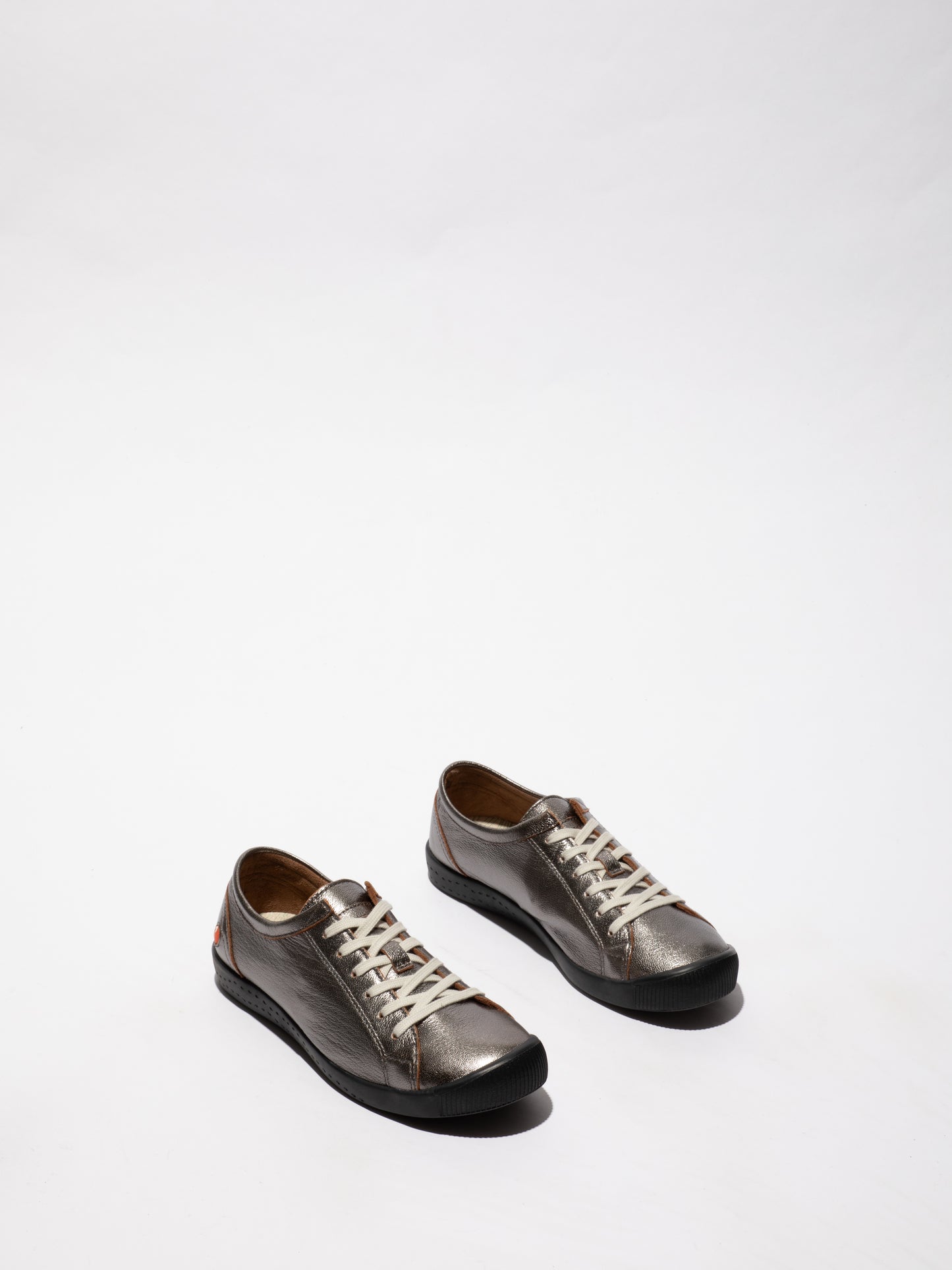 Softinos P900154659 ISLA154SOF Laminato Leather Pewter Graphite Shoes