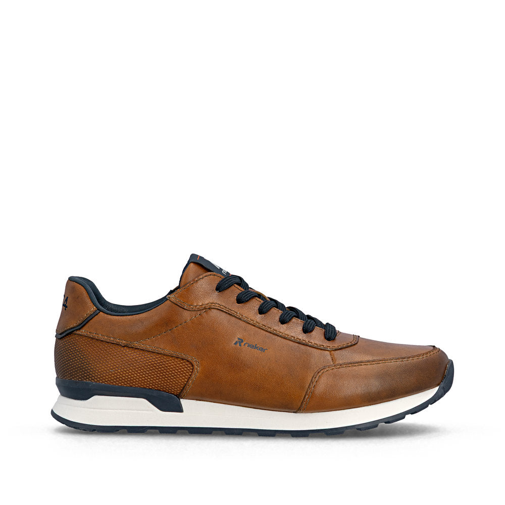 Rieker U0314-24 Tan & Navy G 1/2 Fit Sneakers
