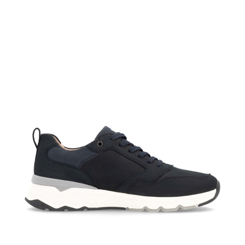 Rieker Evolution U0903-14 Navy Combi Trainers with Cream Sides