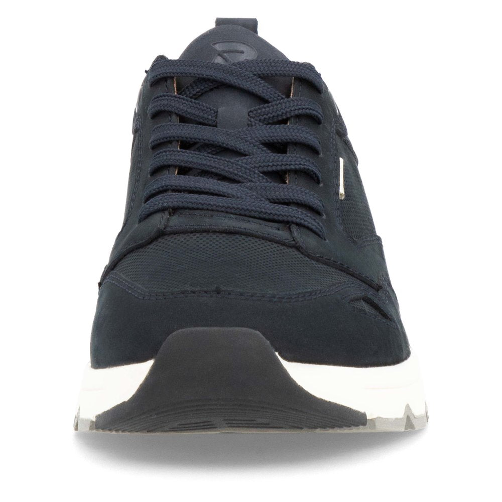 Rieker Evolution U0903-14 Navy Combi Trainers with Cream Sides