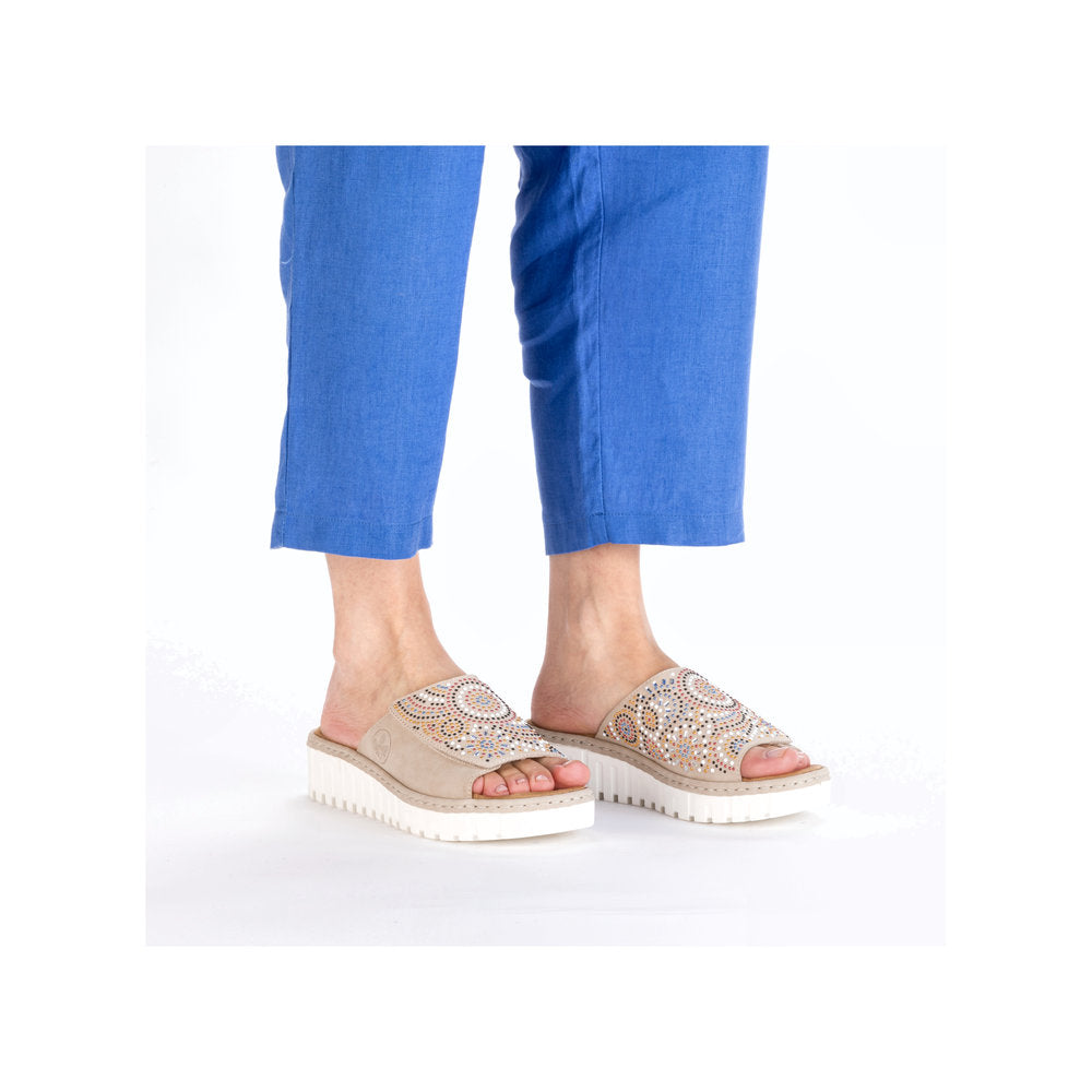 Rieker V1395-62 Ginger Slip On Sandals