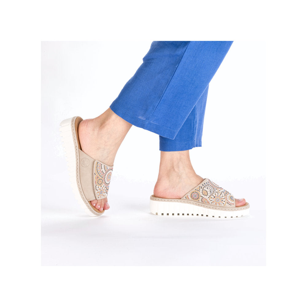 Rieker V1395-62 Ginger Slip On Sandals