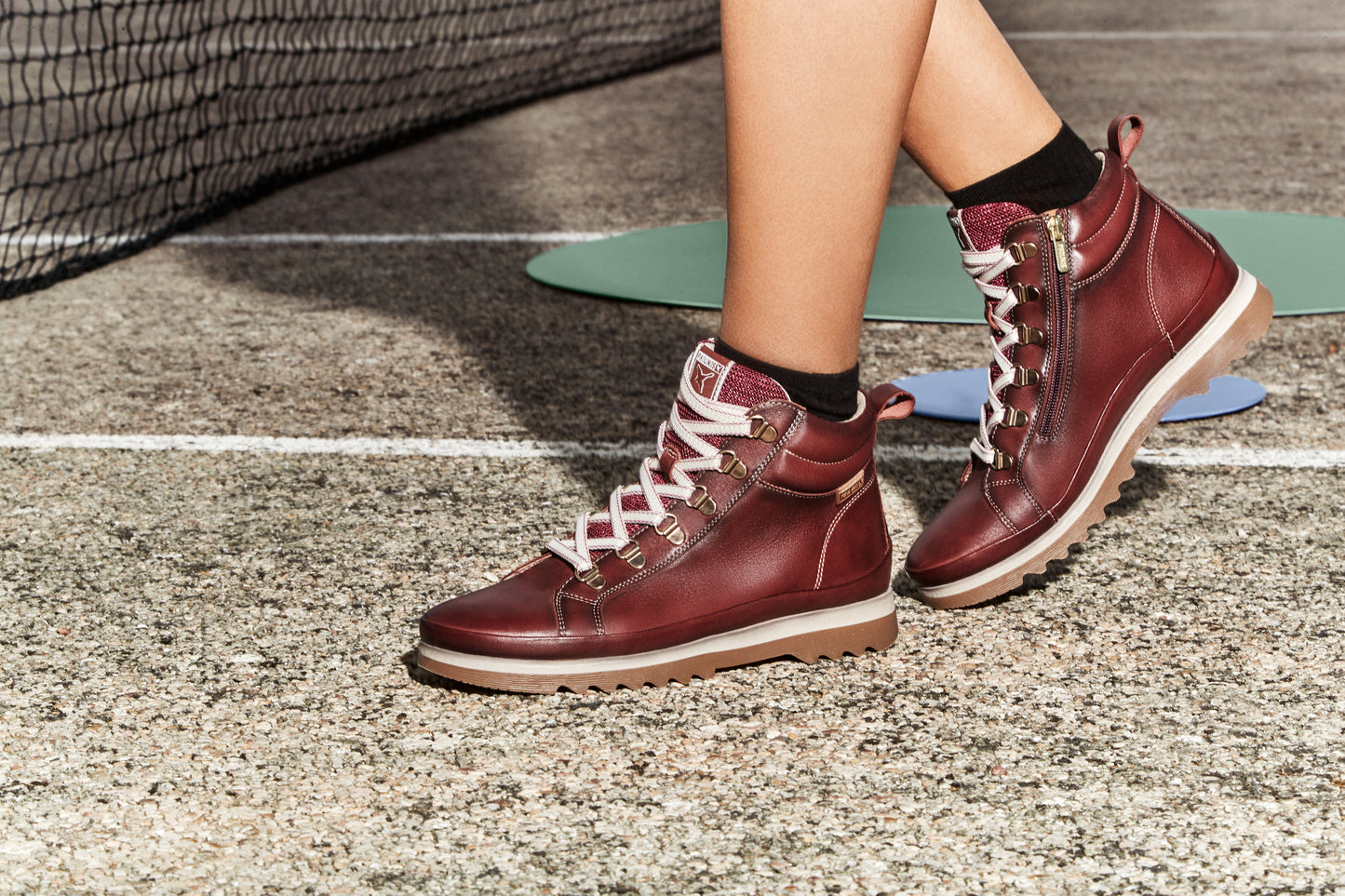 Pikolinos Vigo W3W-8564 Arcilla Burgundy Lace Ankle Boots