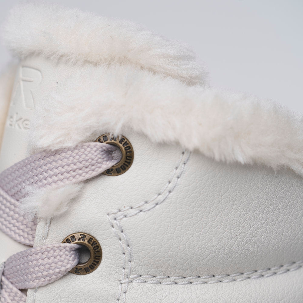 Rieker Evolution W0963-80 Off White Lace Boots