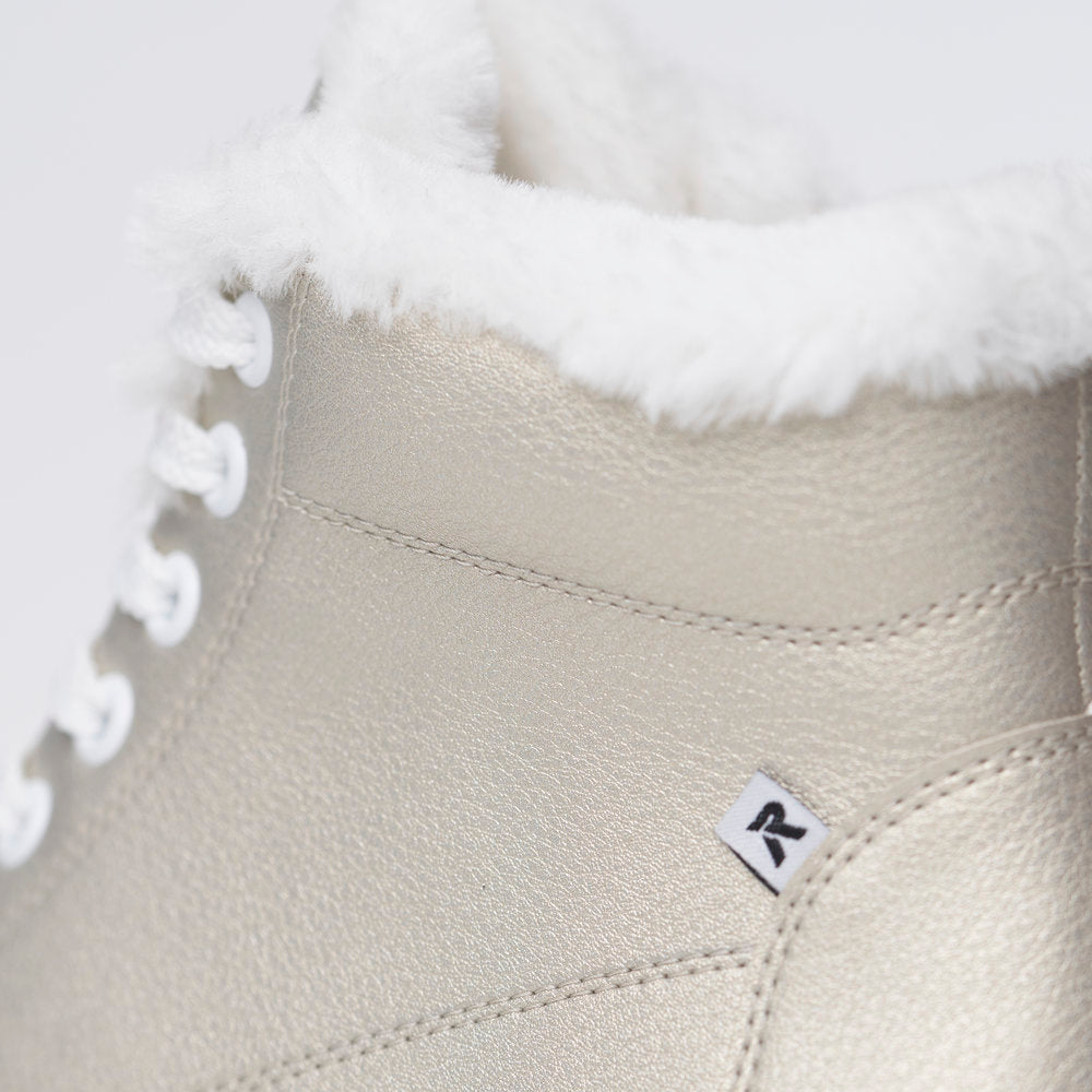Rieker Evolution W1071-90 Gold Boots with White Laces