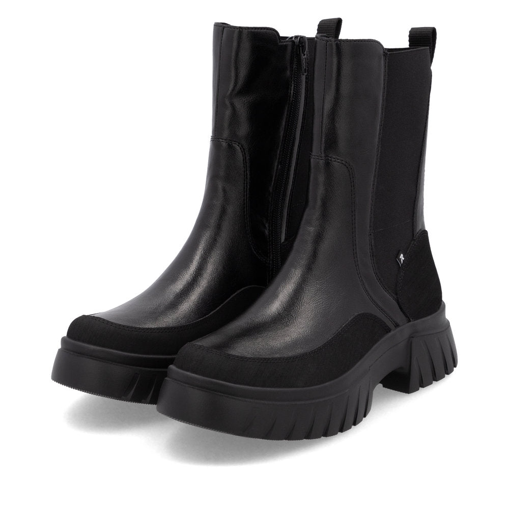 Rieker Evolution W1872-01 Black Boots