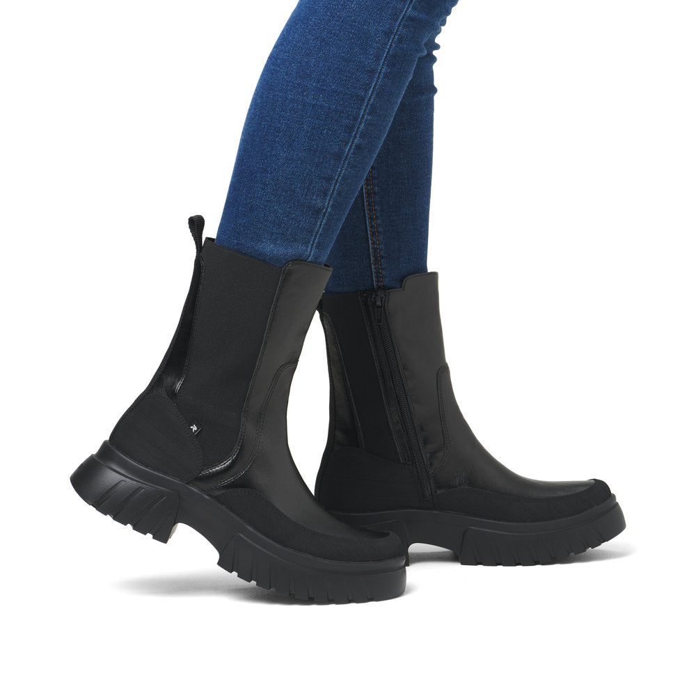 Rieker Evolution W1872-01 Black Boots