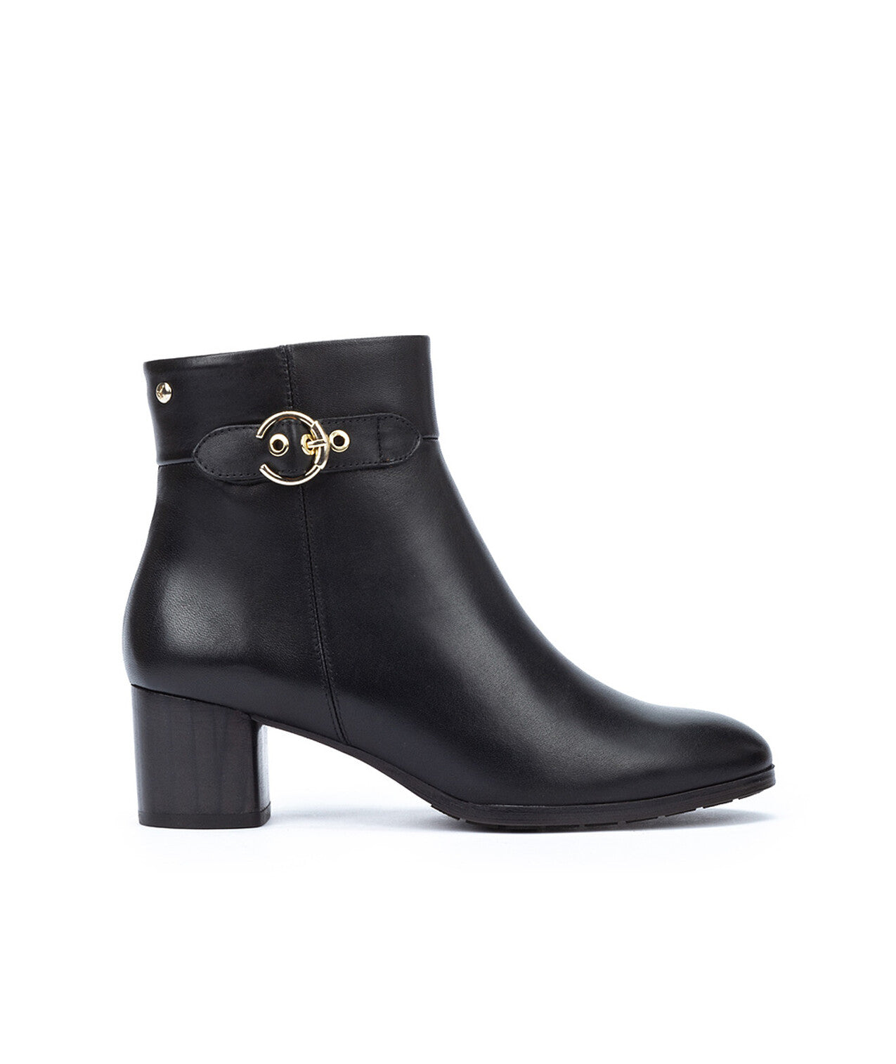 Pikolinos Calafat W1Z-8588 Black Side Buckle Block Heel Boots