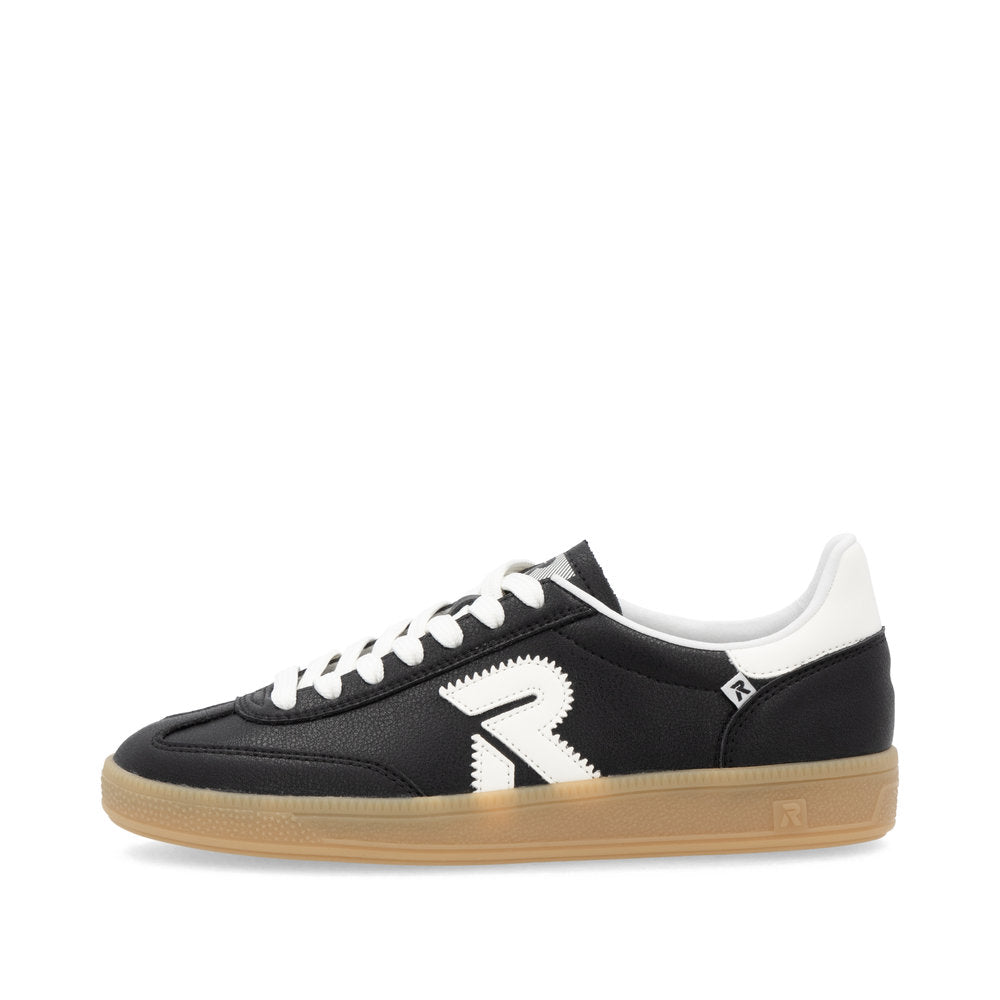 Rieker Swing2Go W2200-00 Black & Off White Trainers
