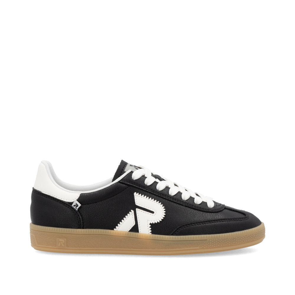 Rieker Swing2Go W2200-00 Black & Off White Trainers