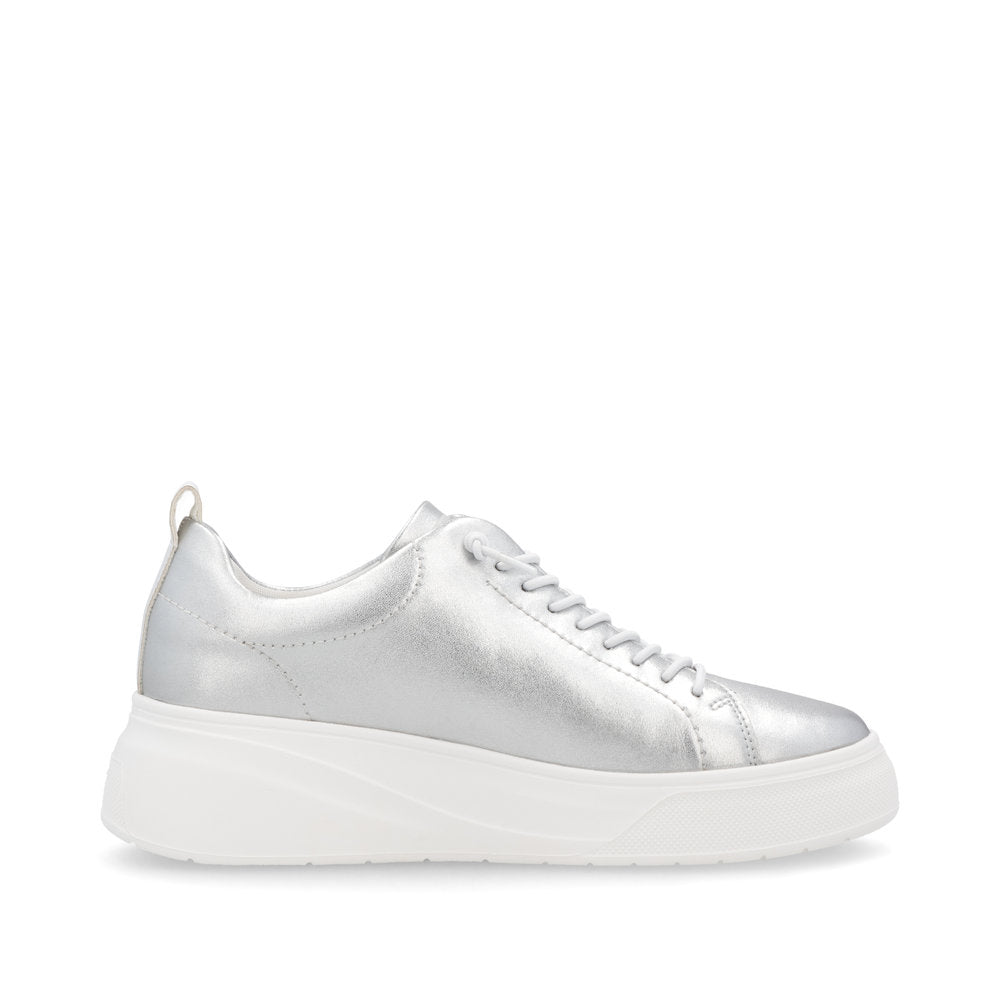 Rieker Soft W2301-90 Silver & White Trainers