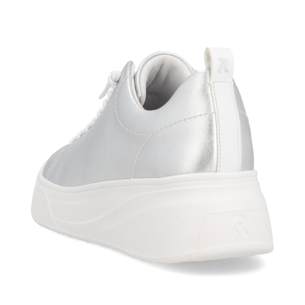 Rieker Soft W2301-90 Silver & White Trainers