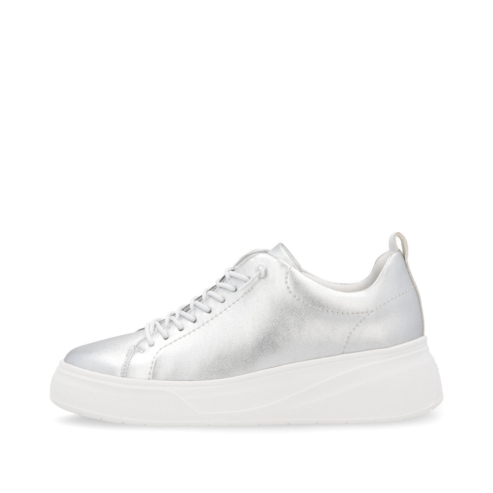Rieker Soft W2301-90 Silver & White Trainers