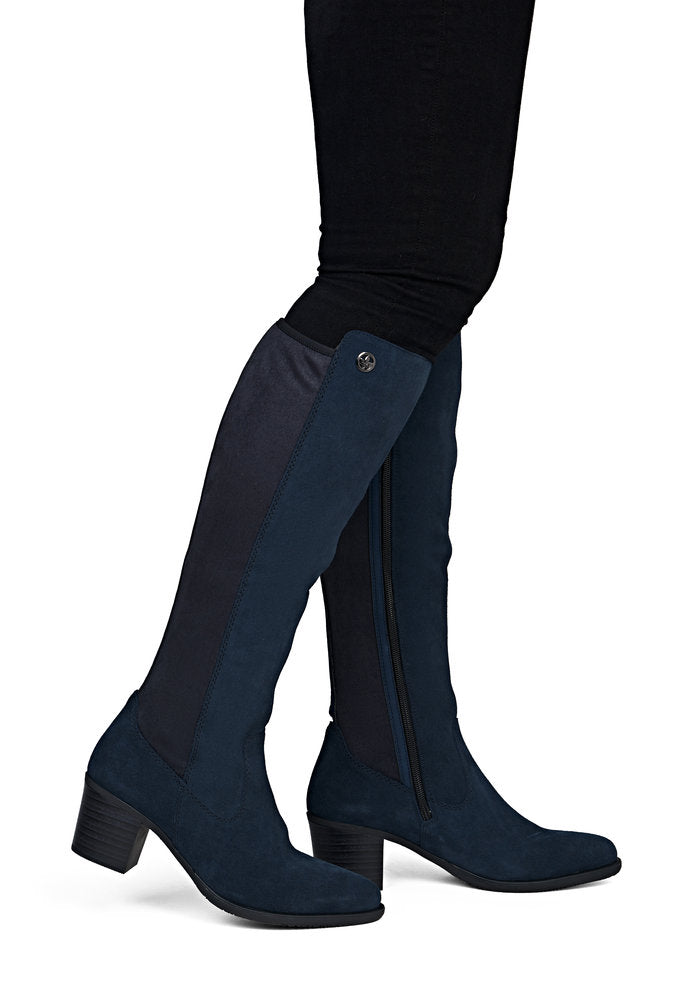 Rieker Y2050-14 Navy Knee High Boots