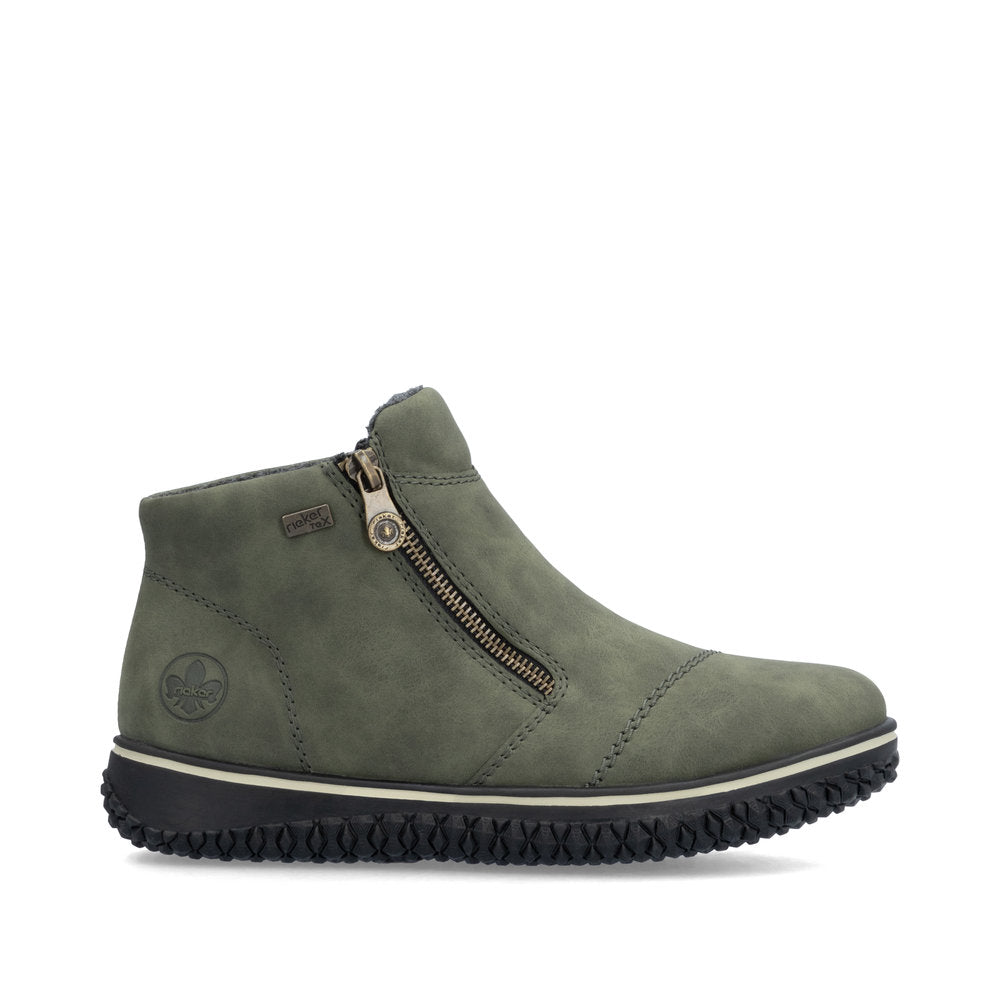 Rieker Z4265-54 Tex Green Ankle Boots