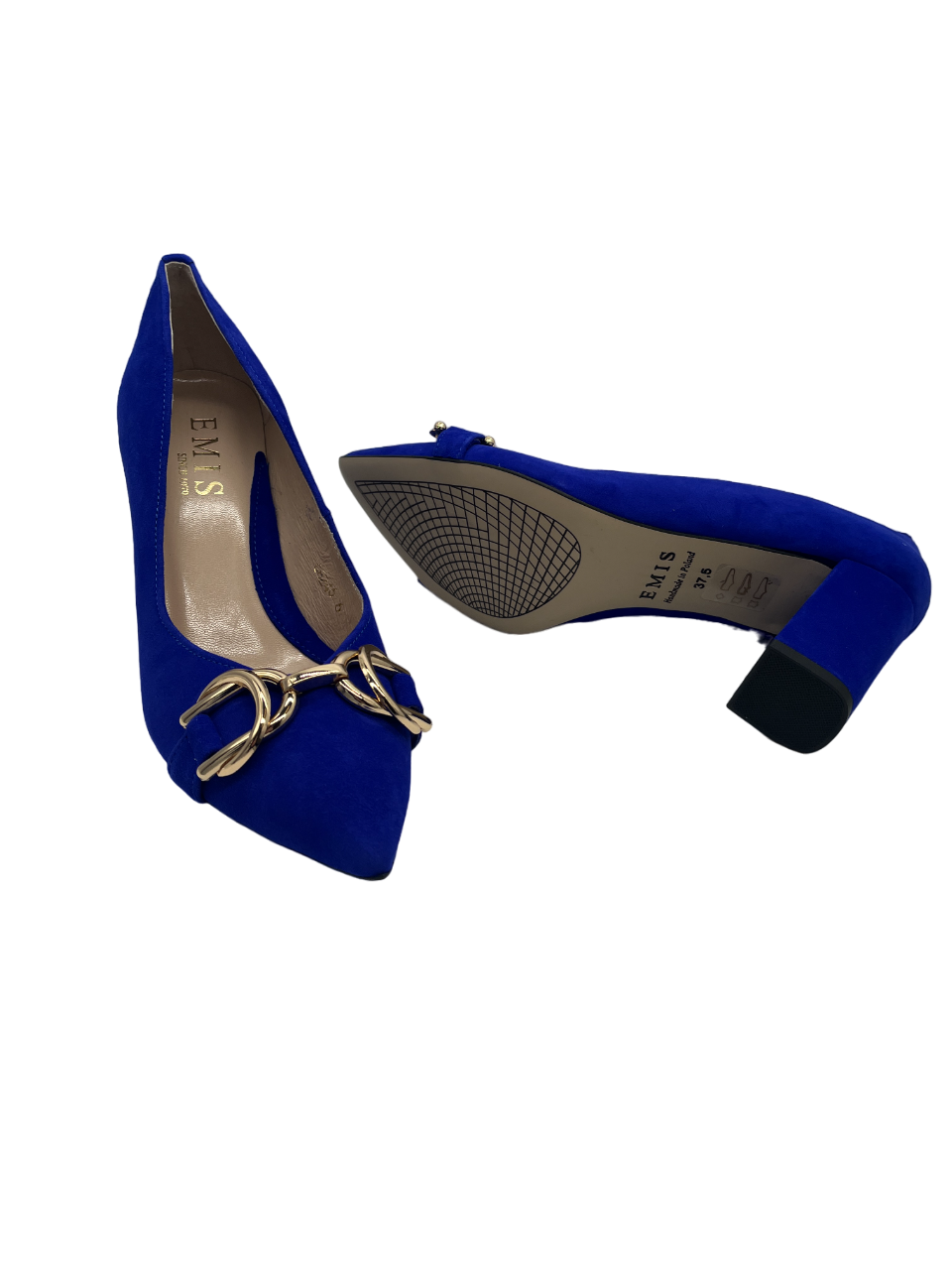 Emis Z8246/896o Cobalt Royal Blue Suede Heels