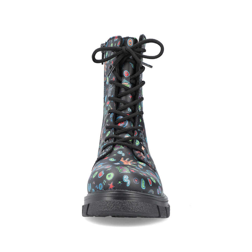 Rieker Z9120-90 Black Comic Multi Boots