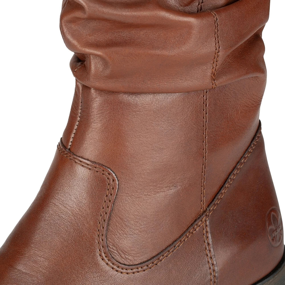 Rieker Z9563-22 Brown High Calf Boots