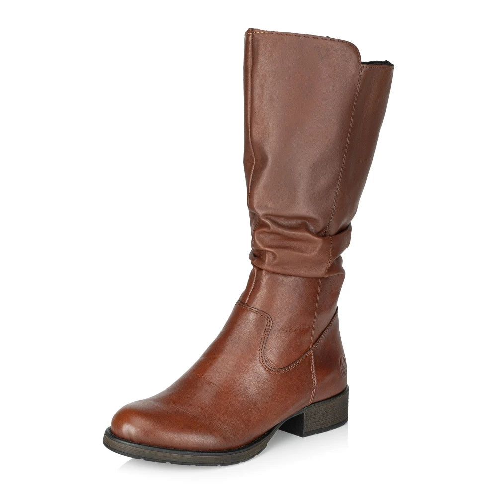Rieker Z9563-22 Brown High Calf Boots