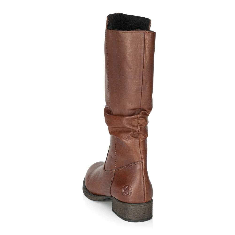 Rieker Z9563-22 Brown High Calf Boots
